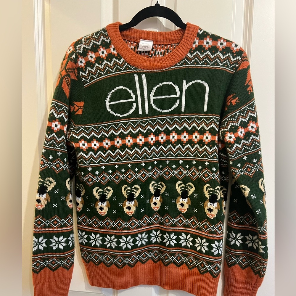 Ellen holiday sweater. Size small.